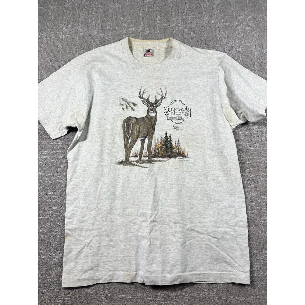 Vintage Single Stitch Dave Onstantine Minnesota Whitetail Limited Edition Shirt
